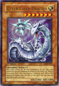 Cyber Laser Dragon (V.1 - Ultra Rare) - Shadow of Infinity (Ultra Rare) [SOI-007]