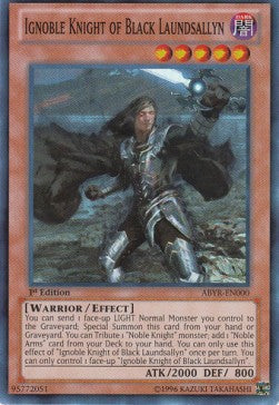 Ignoble Knight of Black Laundsallyn (V.2 - Super Rare) - Abyss Rising (Super Rare) [ABYR-000]