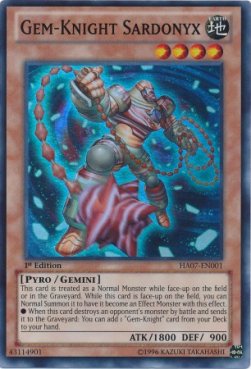 Gem-Knight Sardonyx - Hidden Arsenal 7 (Super Rare) [HA07-001]
