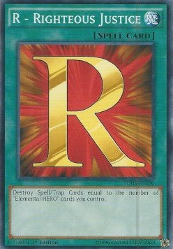 R - Righteous Justice - Structure Deck: HERO Strike (Common) [SDHS-030]