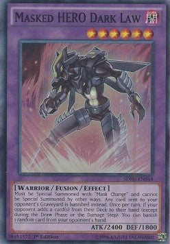 Masked HERO Dark Law - Structure Deck: HERO Strike (Super Rare) [SDHS-044]