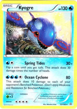 Kyogre - Primal Clash (Rare) [PRC-53]