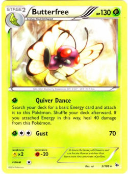 Butterfree - Flashfire (Rare) [FLF-3]