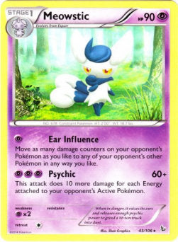 Meowstic - Flashfire (Rare) [FLF-43]