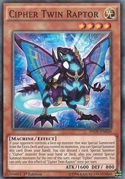Cipher Twin Raptor - Invasion: Vengeance (Common) [INOV-010]