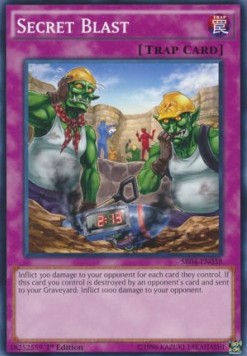 Secret Blast - Structure Deck: Dinosmasher's Fury (Common) [SR04-038]