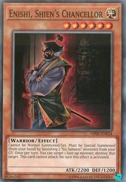 Enishi, Shien's Chancellor - OTS Tournament Pack 6 (Common) [OP06-024]