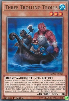 Three Trolling Trolls - 2019 Gold Sarcophagus Tin Mega Pack (Common) [MP19-015]