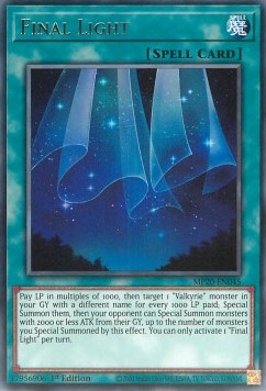 Final Light - 2020 Tin of Lost Memories Mega Pack (Rare) [MP20-045]