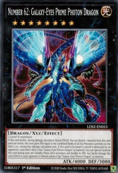 Number 62: Galaxy-Eyes Prime Photon Dragon - Legendary Duelists: Season 2 (Common) [LDS2-053]