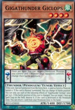 Gigathunder Giclops - Blazing Vortex (Common) [BLVO-032]