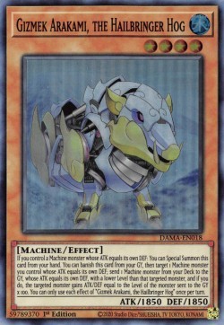 Gizmek Arakami, the Hailbringer Hog - Dawn of Majesty (Super Rare) [DAMA-018]