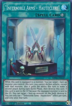 "Infernoble Arms - Hauteclere" - 2021 Tin of Ancient Battles (Super Rare) [MP21-137]