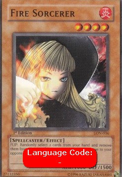 Fire Sorcerer (V.2 - Common) - Labyrinth of Nightmare (Common) [LON-036]