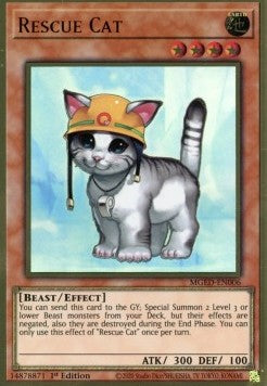 Rescue Cat (V.1 - Premium Gold Rare) - Maximum Gold: El Dorado (Premium Gold Rare) [MGED-006]