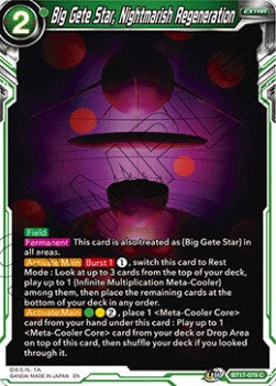 Big Gete Star, Nightmarish Regeneration - Ultimate Squad (Common) [BT17-079]