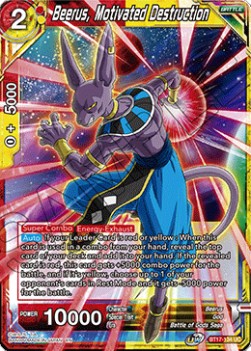 Beerus, Motivated Destruction (V.1 - Uncommon) - Ultimate Squad (Uncommon) [BT17-134]