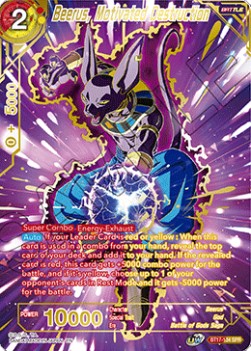Beerus, Motivated Destruction (V.2 - Special Rare) - Ultimate Squad (Special Rare) [BT17-134]