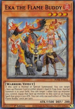 Eka the Flame Buddy - Power of the Elements (Super Rare) [POTE-034]