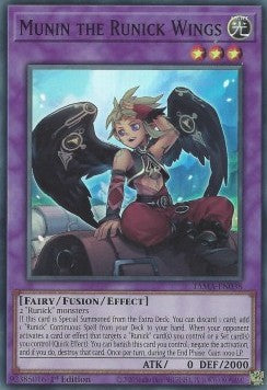 Munin the Runick Wings - Tactical Masters (Super Rare) [TAMA-038]