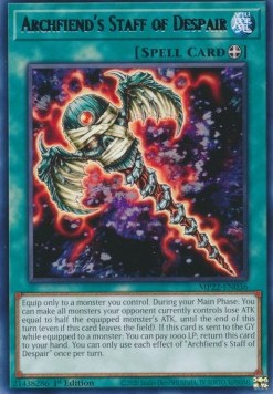 Archfiend's Staff of Despair - 2022 Tin of the Pharaoh's Gods (Rare) [MP22-036]
