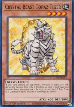 Crystal Beast Topaz Tiger - Structure Deck: Legend of the Crystal Beasts (Common) [SDCB-004]