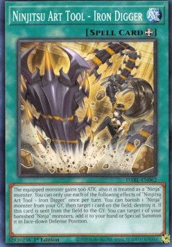 Ninjitsu Art Tool - Iron Digger - Darkwing Blast (Common) [DABL-062]
