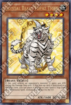 Crystal Beast Topaz Tiger - Battles of Legend: Crystal Revenge (Ultra Rare) [BLCR-050]