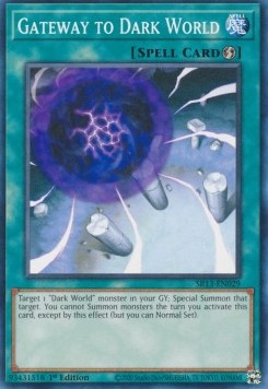 Gateway to Dark World - Structure Deck: Dark World (Common) [SR13-029]