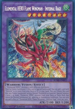 Elemental HERO Flame Wingman - Infernal Rage - Battles of Legend: Monstrous Revenge (Secret Rare) [BLMR-012]