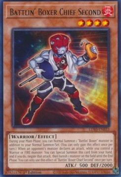 Battlin' Boxer Chief Second - Legendary Duelists: Soulburning Volcano (Rare) [LD10-033]