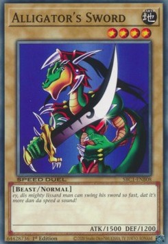 Alligator's Sword - Speed Duel: Streets of Battle City (Common) [SBC1-B08]