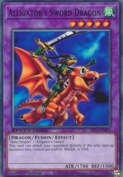 Alligator's Sword Dragon - Speed Duel: Streets of Battle City (Common) [SBC1-B23]