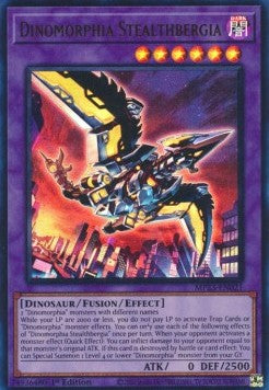Dinomorphia Stealthbergia - 25th Anniversary Tin: Dueling Heroes Mega Pack (Ultra Rare) [MP23-021]