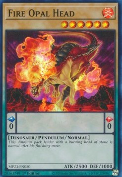 Fire Opal Head - 25th Anniversary Tin: Dueling Heroes Mega Pack (Super Rare) [MP23-050]