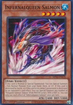 Infernalqueen Salmon - 25th Anniversary Tin: Dueling Heroes Mega Pack (Common) [MP23-178]