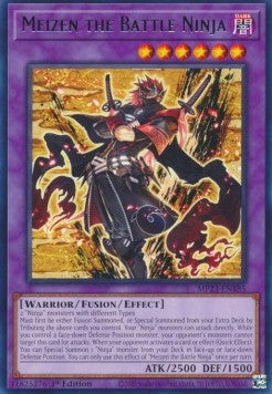 Meizen the Battle Ninja - 25th Anniversary Tin: Dueling Heroes Mega Pack (Rare) [MP23-185]