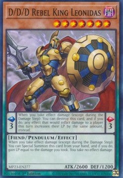 D/D/D Rebel King Leonidas - 25th Anniversary Tin: Dueling Heroes Mega Pack (Common) [MP23-277]
