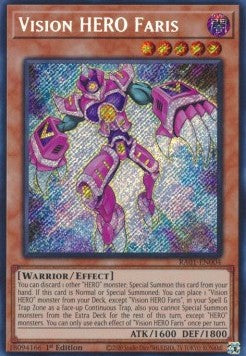Vision HERO Faris (V.3 - Secret Rare) - 25th Anniversary Rarity Collection (Secret Rare) [RA01-004]