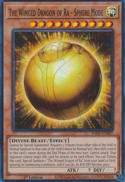 The Winged Dragon of Ra - Sphere Mode (V.1 - Super Rare) - 25th Anniversary Rarity Collection (Super Rare) [RA01-007]