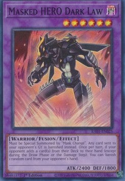 Masked HERO Dark Law (V.1 - Super Rare) - 25th Anniversary Rarity Collection (Super Rare) [RA01-025]