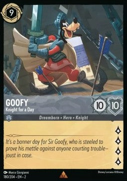 Goofy - Knight for a Day - Rise of the Floodborn (Rare) [2ROF-180]