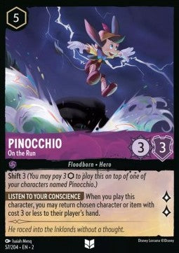 Pinocchio - On the Run - Rise of the Floodborn (Uncommon) [2ROF-57]