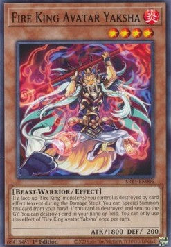 Fire King Avatar Yaksha - Structure Deck: Fire Kings (Common) [SR14-006]