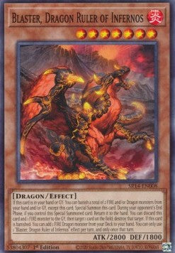 Blaster, Dragon Ruler of Infernos - Structure Deck: Fire Kings (Common) [SR14-008]