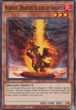Burner, Dragon Ruler of Sparks - Structure Deck: Fire Kings (Common) [SR14-009]