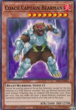 Coach Captain Bearman - Structure Deck: Fire Kings (Common) [SR14-010]