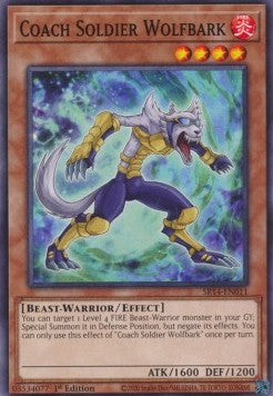 Coach Soldier Wolfbark - Structure Deck: Fire Kings (Common) [SR14-011]