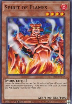 Spirit of Flames - Structure Deck: Fire Kings (Common) [SR14-019]