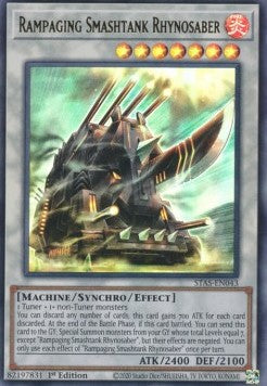 Rampaging Smashtank Rhynosaber - 2-Player Starter Set (Ultra Rare) [STAS-S043]